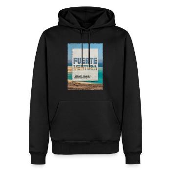 Fuerteventura Sommer Sonne Strand Meer Palmen - Männer Premium Bio Hoodie - Schwarz - Vorne - Nico (187cm)