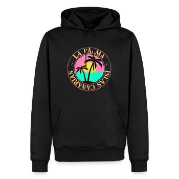 La Palma Sommer Sonne Strand Meer Palmen - Männer Premium Bio Hoodie - Schwarz - Vorne - Nico (187cm)