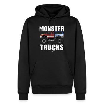 Monster Truck Große Reifen Kind Liebe I Geschenk - Männer Premium Bio Hoodie - Schwarz - Vorne - Nico (187cm)