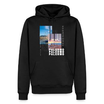 Palermo Italien Stadt Skyline Heimat Liebe - Männer Premium Bio Hoodie - Schwarz - Vorne - Nico (187cm)