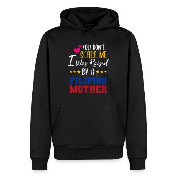 Philippines Filipina Drapeau Fils Mère I Cadeau - Sweat à capuche Premium bio Homme - noir - Devant - Nico (187cm)