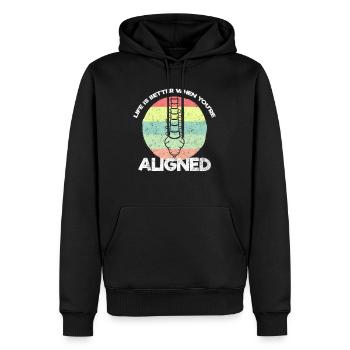Chiropraticien Physiothérapeute Gerenkt I Cadeau - Sweat à capuche Premium bio Homme - noir - Devant - Nico (187cm)