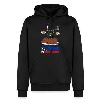 Philippinen Filipino Essen Gerichte I Geschenk - Männer Premium Bio Hoodie - Schwarz - Vorne - Nico (187cm)