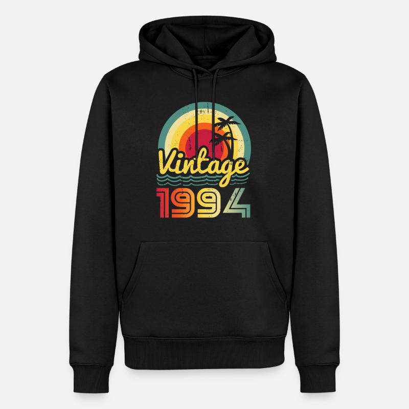 1994 - Männer Premium Bio Hoodie - Schwarz