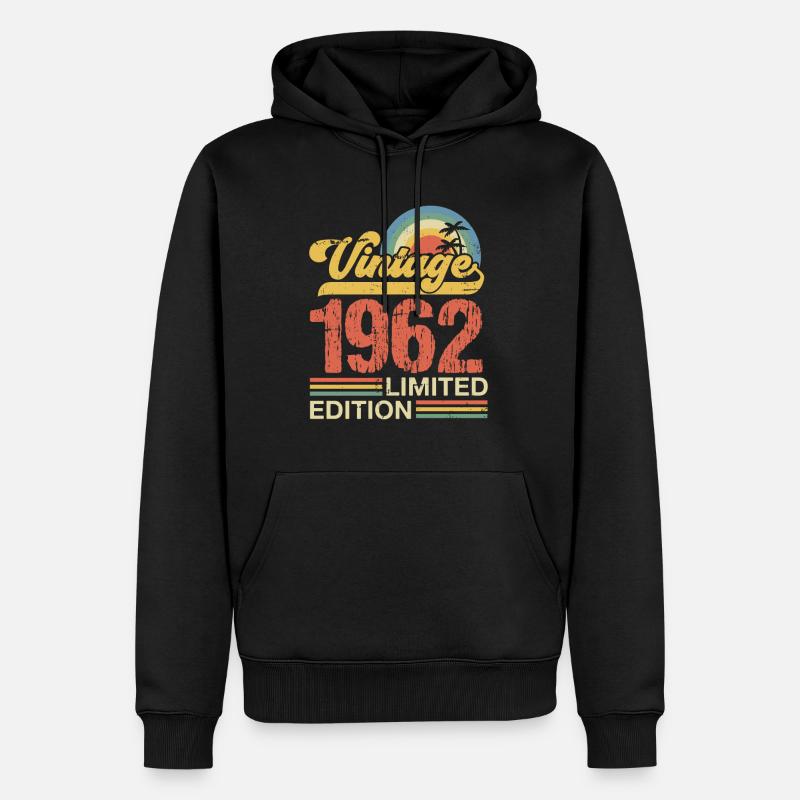 1962 - Männer Premium Bio Hoodie - Schwarz