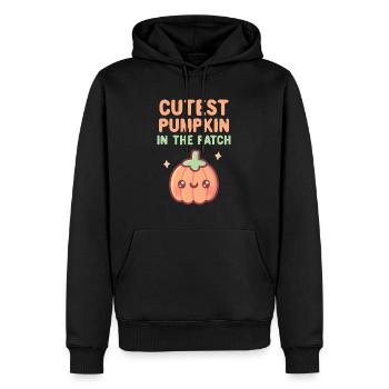 Cutest Pumpkin In The Patch Doodle - Men’s Premium Organic Hoodie - black - Front - Nico (187cm)