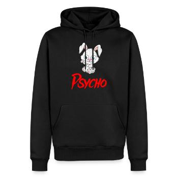 PSYCHO HASE Halloween Apokalypse Horror Monster - Männer Premium Bio Hoodie - Schwarz - Vorne - Nico (187cm)