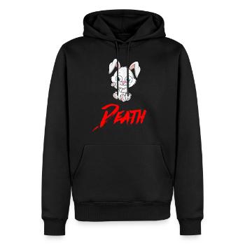 DEATH HASE Halloween Apokalypse Horror Monster - Männer Premium Bio Hoodie - Schwarz - Vorne - Nico (187cm)