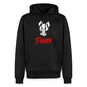 DEATH HASE Halloween Apokalypse Horror Monster - Männer Premium Bio Hoodie - Schwarz - Vorne - Nico (187cm)