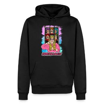HAPPY HALLOWEEN GIRL Apokalypse Horror Monster - Männer Premium Bio Hoodie - Schwarz - Vorne - Nico (187cm)