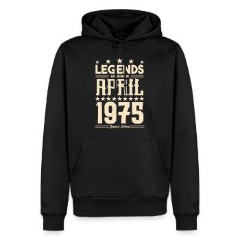 Gift Legend April 1975 gift April 1975. April - Men’s Premium Organic Hoodie - black - Front - Nico (187cm)