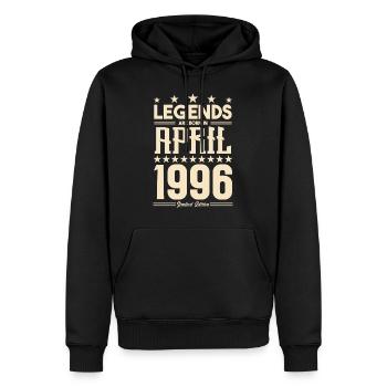 Gift Legend April 1996 gift April 1996. April - Men’s Premium Organic Hoodie - black - Front - Nico (187cm)