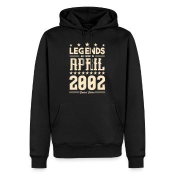 Gift Legend April 2002 gift April 2002. April - Men’s Premium Organic Hoodie - black - Front - Nico (187cm)