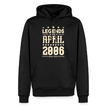 Gift Legend April 2006 gift April 2006. April - Men’s Premium Organic Hoodie - black - Front - Nico (187cm)