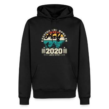 Mai 2020 Cadeau d'anniversaire mai 2020. May 2020. - Sweat à capuche Premium bio Homme - noir - Devant - Nico (187cm)