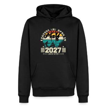 Mai 2027 Geburtstagsgeschenk Mai 2027. Mai 2027. - Männer Premium Bio Hoodie - Schwarz - Vorne - Nico (187cm)