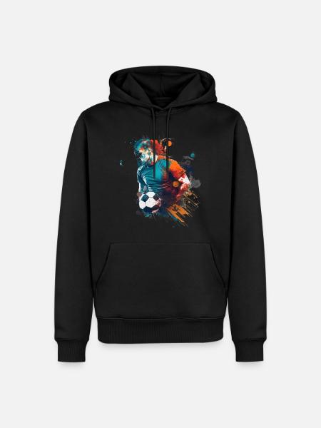 Sport - Männer Premium Bio Hoodie - Schwarz