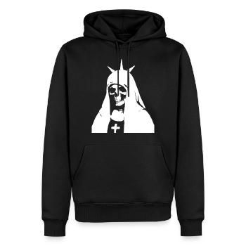 Élégance surnaturelle dans Horror Nun, Satanic et - Sweat à capuche Premium bio Homme - noir - Devant - Nico (187cm)