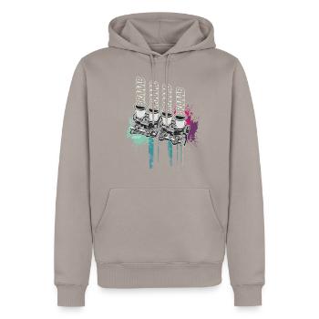 Braaab Single Throttle System Kit - Men’s Premium Organic Hoodie - taupe - Front - Nico (187cm)