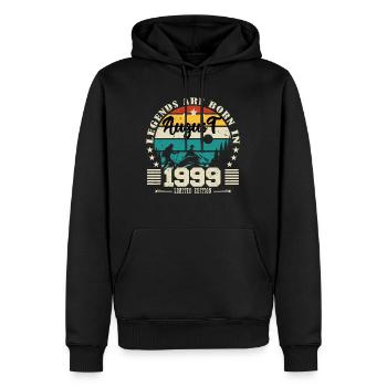 August 1999. Birthday gift August 1999. August - Men’s Premium Organic Hoodie - black - Front - Nico (187cm)