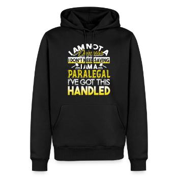 Paralegal Paralegal Got This Handled - Men’s Premium Organic Hoodie - black - Front - Nico (187cm)