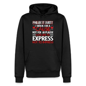 Phlebotomist Phlebotomist I Work For A Cause - Men’s Premium Organic Hoodie - black - Front - Nico (187cm)