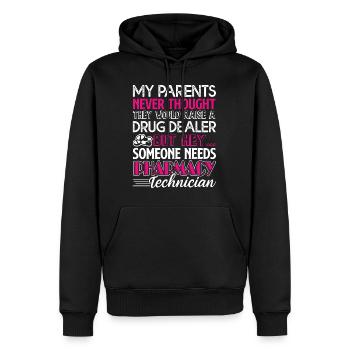 Pharmacy Technician Need Pharmacy Technician - Men’s Premium Organic Hoodie - black - Front - Nico (187cm)