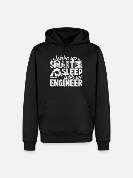 Engineer Sleep With An Engineer - Men’s Premium Organic Hoodie - black
