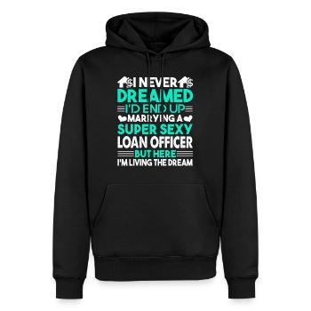 Loan Officer Marrying A Super Sexy Loan Officer - Men’s Premium Organic Hoodie - black - Front - Nico (187cm)