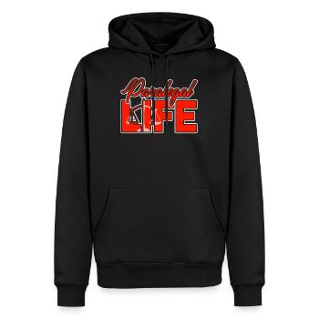 Paralegal Paralegal Life - Men’s Premium Organic Hoodie - black - Front - Nico (187cm)