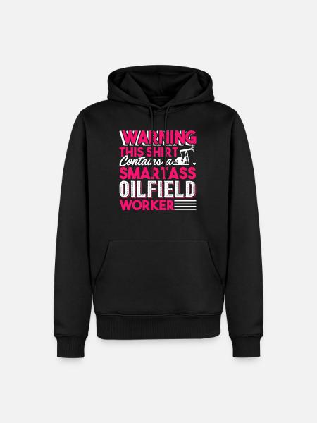 Oilfield Smartass Oilfield Worker - Men’s Premium Organic Hoodie - black