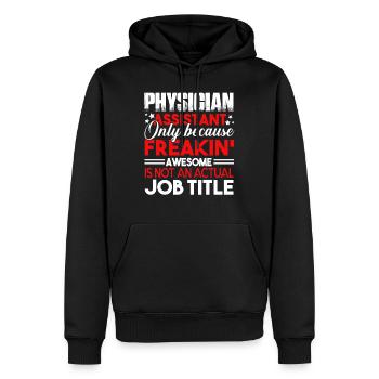 Physician Assistant Physician Assistant Job Title - Men’s Premium Organic Hoodie - black - Front - Nico (187cm)