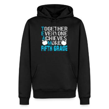 5th Grade Teacher Team 5th Grade - Men’s Premium Organic Hoodie - black - Front - Nico (187cm)