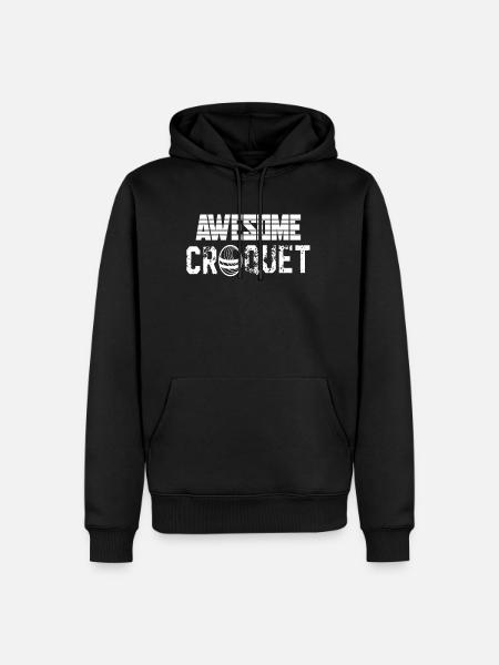 Croquet Awesome Croquet - Men’s Premium Organic Hoodie - black