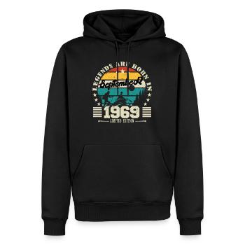 September 1969. Birthday gift September 1969 - Men’s Premium Organic Hoodie - black - Front - Nico (187cm)