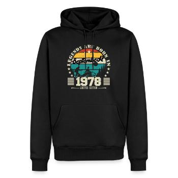 September 1978. Birthday gift September 1978 - Men’s Premium Organic Hoodie - black - Front - Nico (187cm)