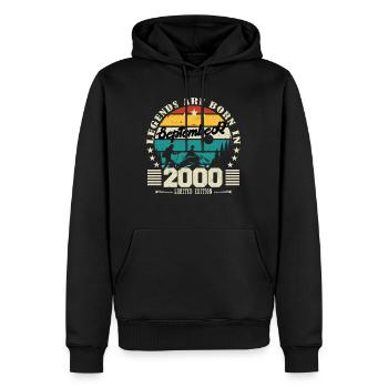 September 2000. Birthday gift September 2000 - Men’s Premium Organic Hoodie - black - Front - Nico (187cm)