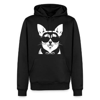Gut gelaunter Misanthrop Introvetierte lustiges S - Männer Premium Bio Hoodie - Schwarz - Vorne - Nico (187cm)