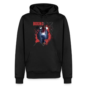 Boxen Boxing Boxer Boxhandschuhe Boxkampf Boxring - Männer Premium Bio Hoodie - Schwarz - Vorne - Nico (187cm)