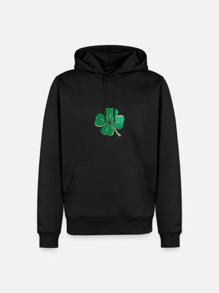 Trèfle - Sweat à capuche Premium bio Homme - noir