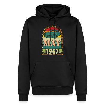 Mai 1967, Mai 1967, Mai 1967 Geburtstagsgeschenk. - Männer Premium Bio Hoodie - Schwarz - Vorne - Nico (187cm)
