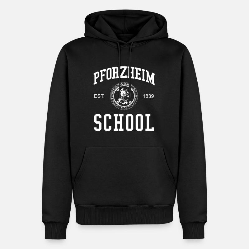 École Pforzheim Université Université - Sweat à capuche Premium bio Homme - noir
