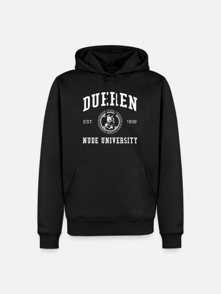 Düren Nude University Universität Hochschule Uni - Men’s Premium Organic Hoodie - black