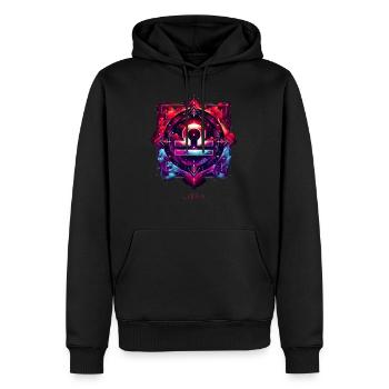 Zodiac Sign: Libra and Venus - Astrology Zodiac Ar - Men’s Premium Organic Hoodie - black - Front - Nico (187cm)