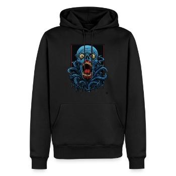 Tenteacle Monster - Männer Premium Bio Hoodie - Schwarz - Vorne - Nico (187cm)