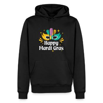 Frohen Mardi Gras - Männer Premium Bio Hoodie - Schwarz - Vorne - Nico (187cm)