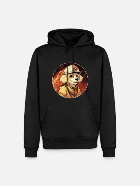 Dogs Fire Brigade - Men’s Premium Organic Hoodie - black