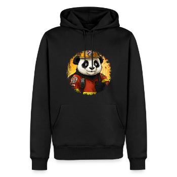 Fire Brigade Panda - Men’s Premium Organic Hoodie - black - Front - Nico (187cm)