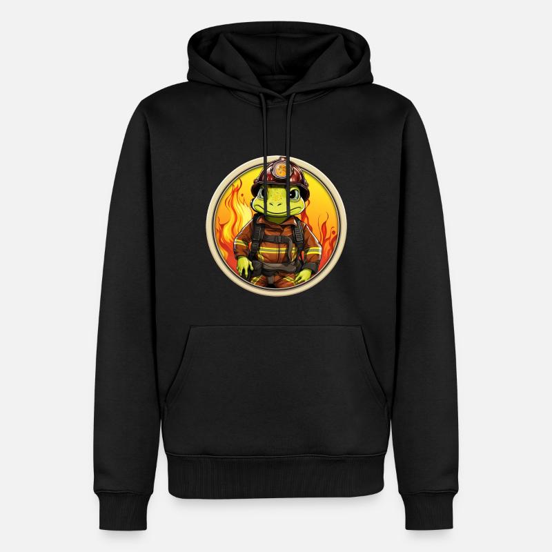 Brigade de pompiers Frog - Sweat à capuche Premium bio Homme - noir