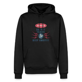 Do Not Touch my Dog IGP Mondioring dog motif - Men’s Premium Organic Hoodie - black - Front - Nico (187cm)